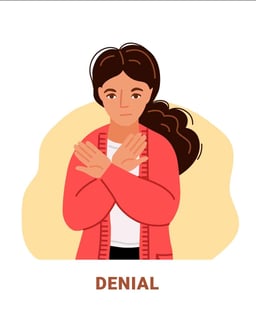 Denial- 5 Stages of Divorce Grief