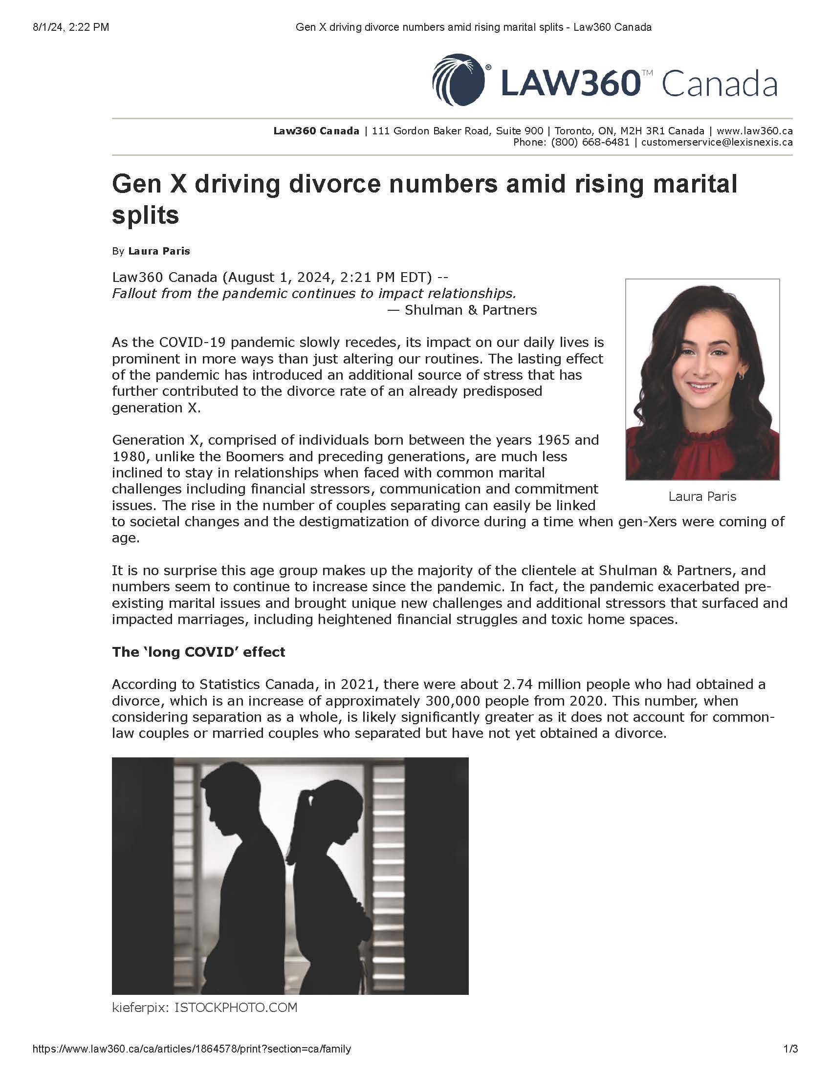 Laura Paris - Gen X driving divorce numbers amid rising marital splits - Law360 Canada_Page_1