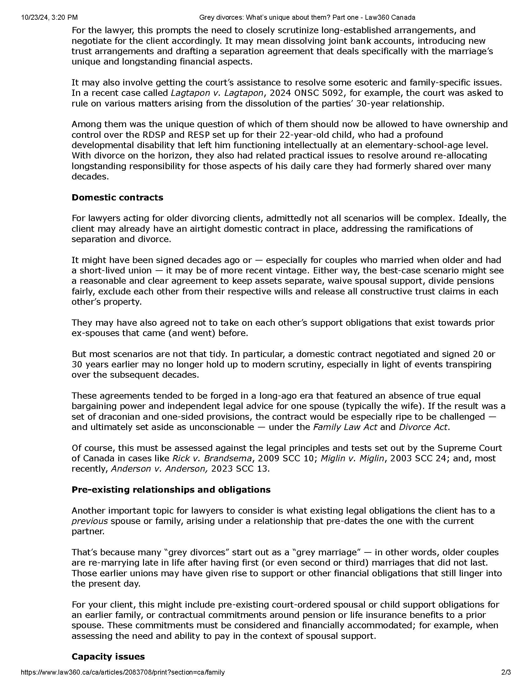 Ron Shulman - Grey divorces_ Whats unique about them_ Part one - Law360 Canada_Page_2