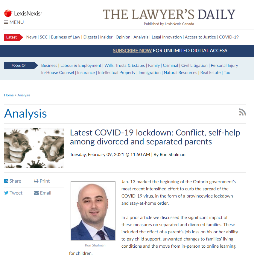 COVID Lockdown The Lawyer's Daily 