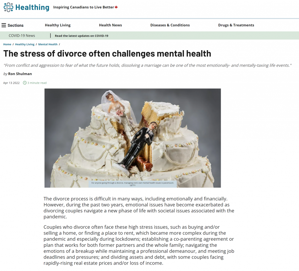 Mental Health and Divorce